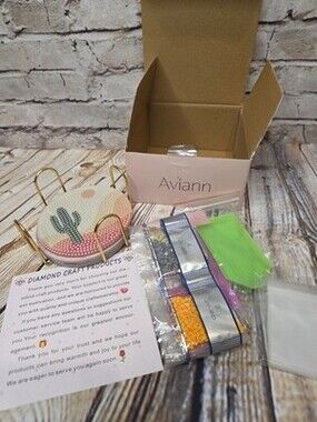 Aviann Diamond Art Coasters Set Of 6 Nature NEW